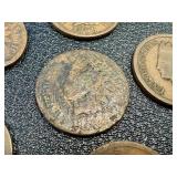 Indian Head Cent - 21 Coins - Circulated - Various Dates Indian Head Cent - 21 Coins - Circulated - Various Dates