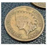 Indian Head Cent - 21 Coins - Circulated - Various Dates Indian Head Cent - 21 Coins - Circulated - Various Dates