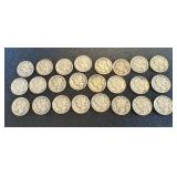 Mercury Dimes - 24 circulated coins, assorted dates Mercury Dimes - 24 circulated coins, assorted dates