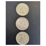 Benjamin Franklin Half Dollars - 1961, 1962, 1963 (Denver Mint, D) Benjamin Franklin Half Dollars - 1961, 1962, 1963 (Denver Mint, D)