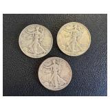 Walking Liberty Half Dollars - 1920, 1946, 1946-S Walking Liberty Half Dollars - 1920, 1946, 1946-S