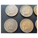 Indian Head Cent - 25 Coins Circulated, Varied Dates (1883-1907) Indian Head Cent - 25 Coins Circulated, Varied Dates (1883-1907)