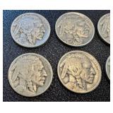 Buffalo Nickels - 25 Coins, Circulated, Mixed Dates (Indian Head Nickels) Buffalo Nickels - 25 Coins, Circulated, Mixed Dates (Indian Head Nickels)