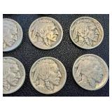Buffalo Nickels - 25 Coins, Circulated, Mixed Dates (Indian Head Nickels) Buffalo Nickels - 25 Coins, Circulated, Mixed Dates (Indian Head Nickels)