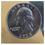 1964 Proof Set - United States Mint Philadelphia - 5 Coin Collection 1964 Proof Set - United States Mint Philadelphia - 5 Coin Collection