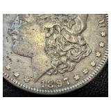 Morgan Silver Dollar 1897 No Mint Mark - Philadelphia Morgan Silver Dollar 1897 No Mint Mark - Philadelphia