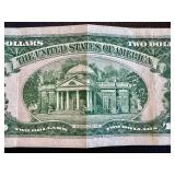 1953 Jefferson $2 Federal Reserve Note - Light Creases 1953 Jefferson $2 Federal Reserve Note - Light Creases