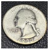 Washington Quarters 1934-1950 Set of 17 - Circulated, Sequential Dates Washington Quarters 1934-1950 Set of 17 - Circulated, Sequential Dates