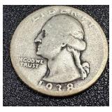 Washington Quarters 1934-1950 Set of 17 - Circulated, Sequential Dates Washington Quarters 1934-1950 Set of 17 - Circulated, Sequential Dates