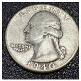 Washington Quarters 1934-1950 Set of 17 - Circulated, Sequential Dates Washington Quarters 1934-1950 Set of 17 - Circulated, Sequential Dates