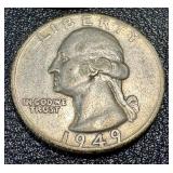 Washington Quarters 1934-1950 Set of 17 - Circulated, Sequential Dates Washington Quarters 1934-1950 Set of 17 - Circulated, Sequential Dates