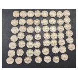 Buffalo Nickels - 55 Coins, Circulated, Dates Vary Buffalo Nickels - 55 Coins, Circulated, Dates Vary