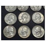 Washington Quarters 1950-1964 - 15 Coins Circulated Washington Quarters 1950-1964 - 15 Coins Circulated