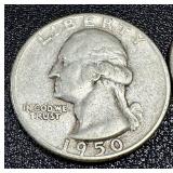 Washington Quarters 1950-1964 - 15 Coins Circulated Washington Quarters 1950-1964 - 15 Coins Circulated