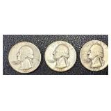 Washington Quarters - 15 Coins, 1941-1949 (No 1944; 1945 duplicates) Washington Quarters - 15 Coins, 1941-1949 (No 1944; 1945 duplicates)