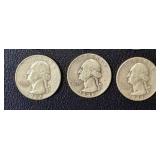 Washington Quarters - 15 Coins, 1941-1949 (No 1944; 1945 duplicates) Washington Quarters - 15 Coins, 1941-1949 (No 1944; 1945 duplicates)