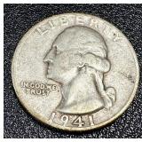 Washington Quarters - 15 Coins, 1941-1949 (No 1944; 1945 duplicates) Washington Quarters - 15 Coins, 1941-1949 (No 1944; 1945 duplicates)