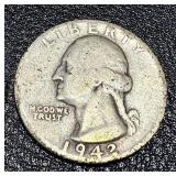 Washington Quarters - 15 Coins, 1941-1949 (No 1944; 1945 duplicates) Washington Quarters - 15 Coins, 1941-1949 (No 1944; 1945 duplicates)