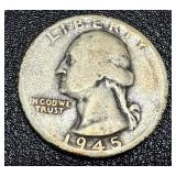 Washington Quarters - 15 Coins, 1941-1949 (No 1944; 1945 duplicates) Washington Quarters - 15 Coins, 1941-1949 (No 1944; 1945 duplicates)