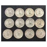 Jefferson Nickels 1937-1954 (Lot of 12) Jefferson Nickels 1937-1954 (Lot of 12)