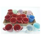 Corelle coffee mugs , set of 6 pastel colored cups