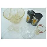 PUnch bowl , Grain Belt glass , (2) final Touch glasses