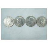 4ct 1776-1976 IKE Silver Dollars