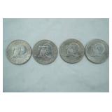 4ct 1776-1976 IKE Silver Dollars