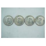 4ct 1776-1976 IKE Silver Dollars