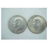 4ct 1776-1976 IKE Silver Dollars