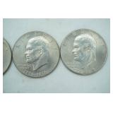4ct 1776-1976 IKE Silver Dollars