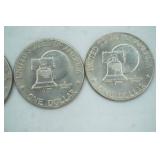 4ct 1776-1976 IKE Silver Dollars