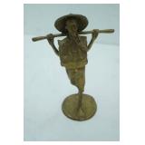 Vintage Solid Brass/Bronze Statue 9.5" tall