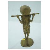 Vintage Solid Brass/Bronze Statue 9.5" tall