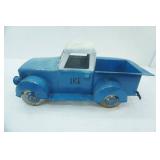Vintage Blue Metal Truck Planter 20"x 10"x 9.5" tall