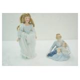 Vintage Cinderella Porcelain Doll Figurine; Vintage Avon "A Mother