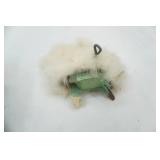 Antique/Vintage Tinker Toy Set, Christmas Stocking, LBJ fabric, Vintage Hopping Rabbit toy, jack-o-lanterns