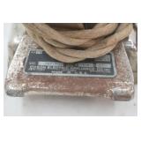 Vintage Edison Electric Iron; Vintage GE Wall Clock Model 2151