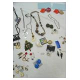 Vintage Costume Jewelry. MCM Clip Ons and more