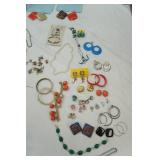 Vintage Costume Jewelry. MCM Clip Ons and more