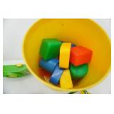 Vintage Disney Mickey Mouse Scrolling Musical Television Toy, Fisher-Price Blocks and other Vintage Toys