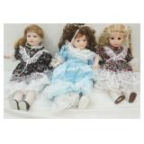 3ct Vintage Porcelain Dolls