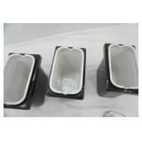 Vintage Ceramic Hall Soda Fountain Topping Canisters (3ct)