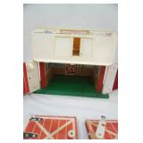 Vintage Fisher-Price Barns and 1 Silo