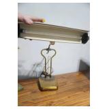 Vintage MCM Kitsch Lamp w/Pixie; Vintage Brass Piano Light