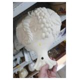 Collectible Vintage Ceramic Wall Pocket and Cookie Tins