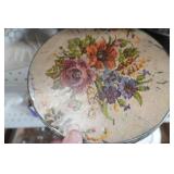 Collectible Vintage Ceramic Wall Pocket and Cookie Tins