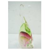 Hand-Blown Art Glass Angel Fish Figurine.