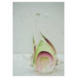 Hand-Blown Art Glass Angel Fish Figurine.
