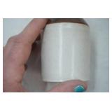 Case of Two-Toned Speckled Stoneware Mini Jugs 4.5" tall with a 2.25" diameter base. (24ct) USA on bottom